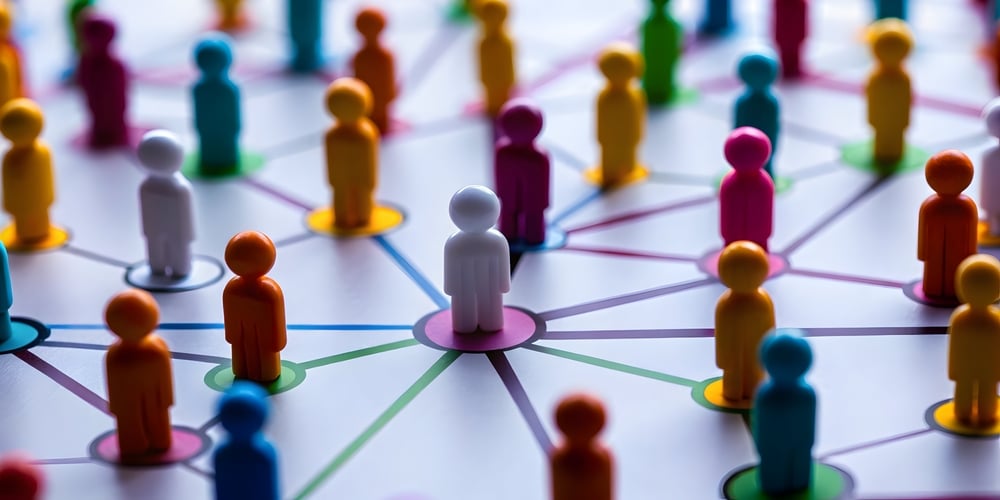 Community Care Coordination - image of a connected network of people