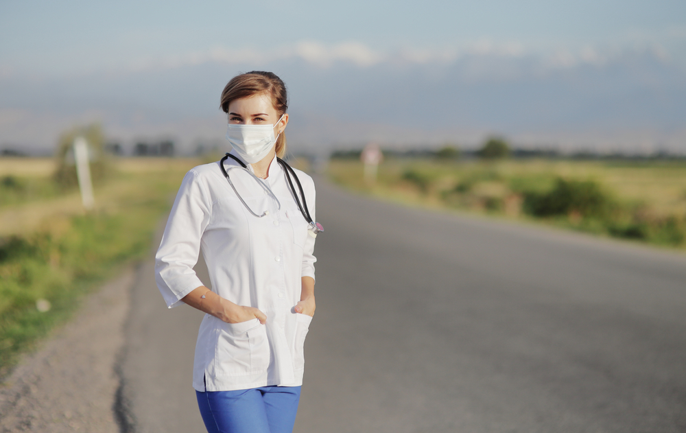 Rural Health Transformation - image of a nurse with a mask on